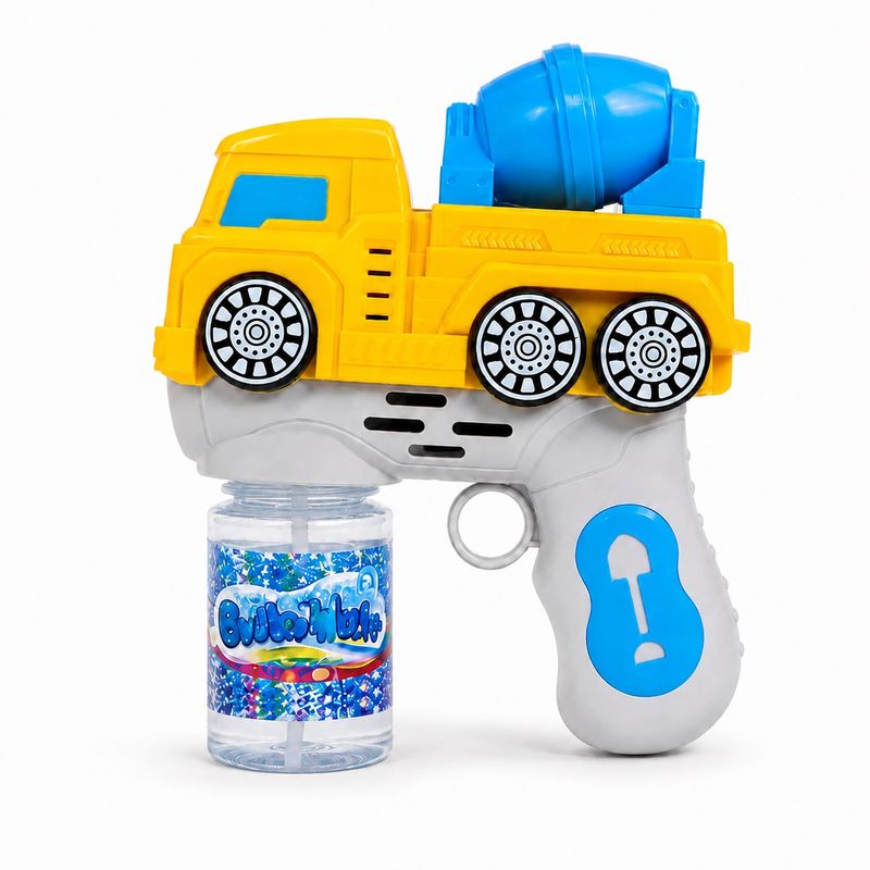 حباب ساز مدل تفنگی چراغدار طرح کامیون میکسر کد bubble gun truck trb
